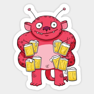 Marzen Beer Monster Sticker